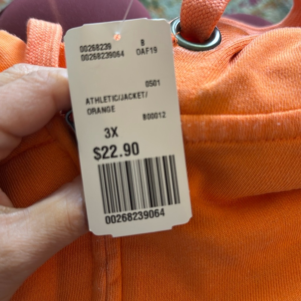 Orange Zip Hoodie